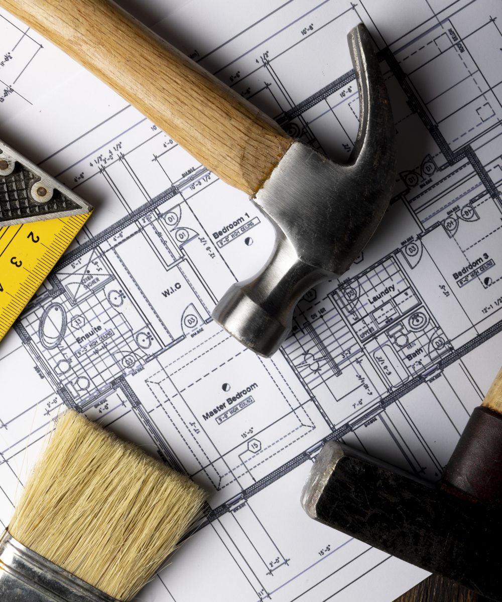 top-view-construction-hammers-still-life